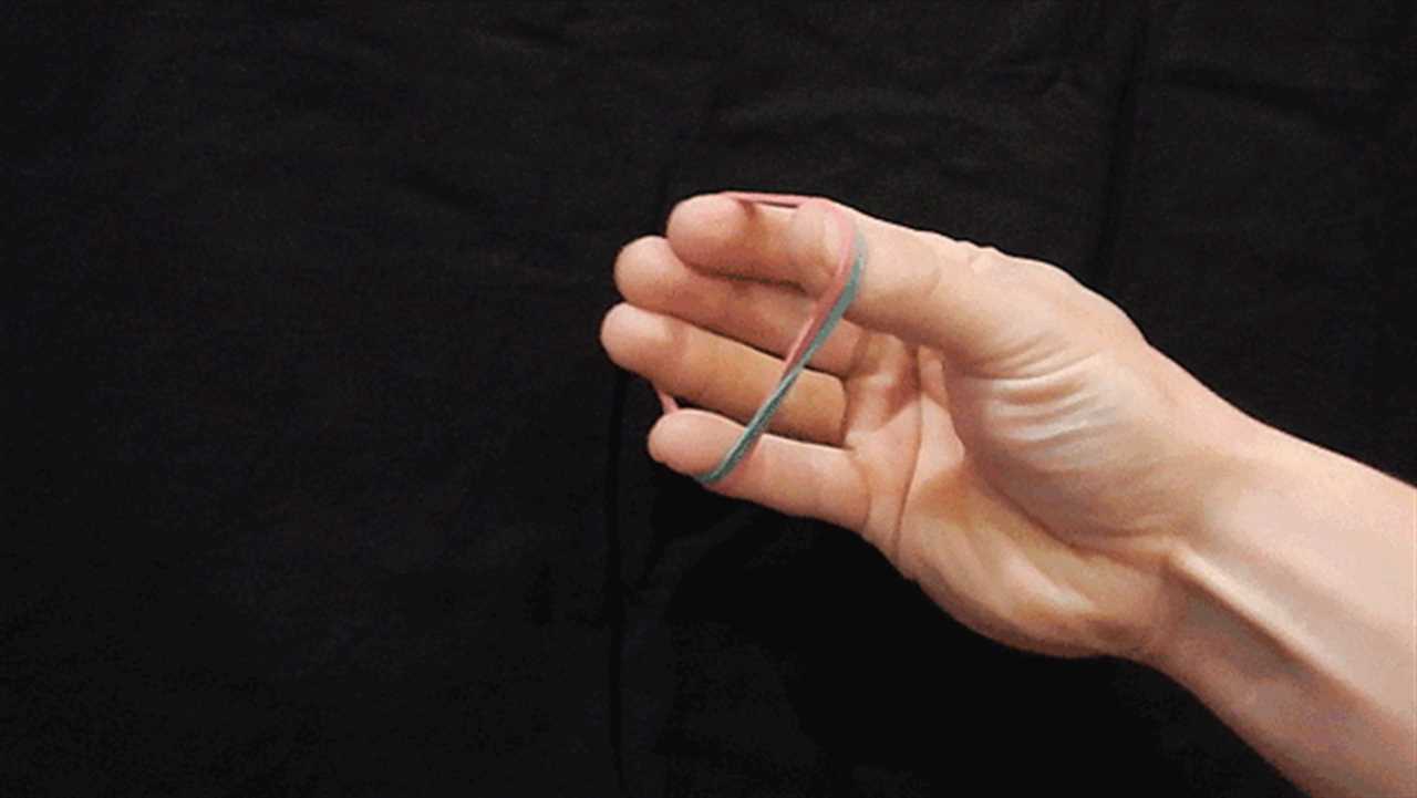 Do rubber band extensions for hand health