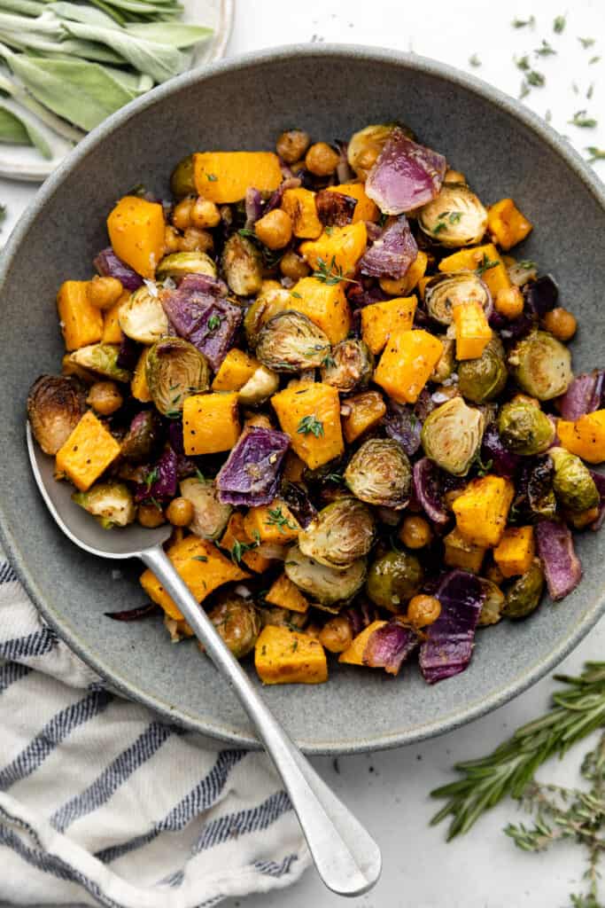 roasted vegetables in bowl