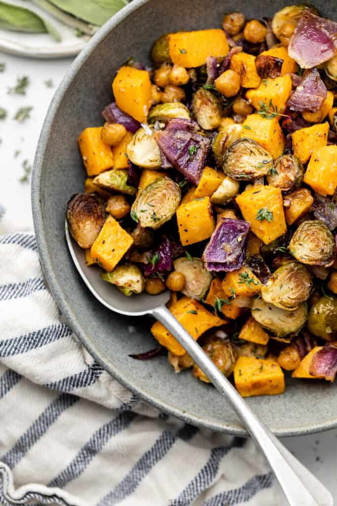 roasted vegetables in bowl