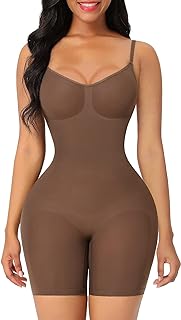 FeelinGirl Shapewear Bodysuit for Women Tummy Control Shaper Seamless Butt Lifter Thigh Slimmer Body Shaper